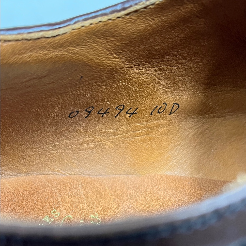 J. Crew Ludlow Dark Brown Leather Oxfords size 10D - Picture 9 of 9